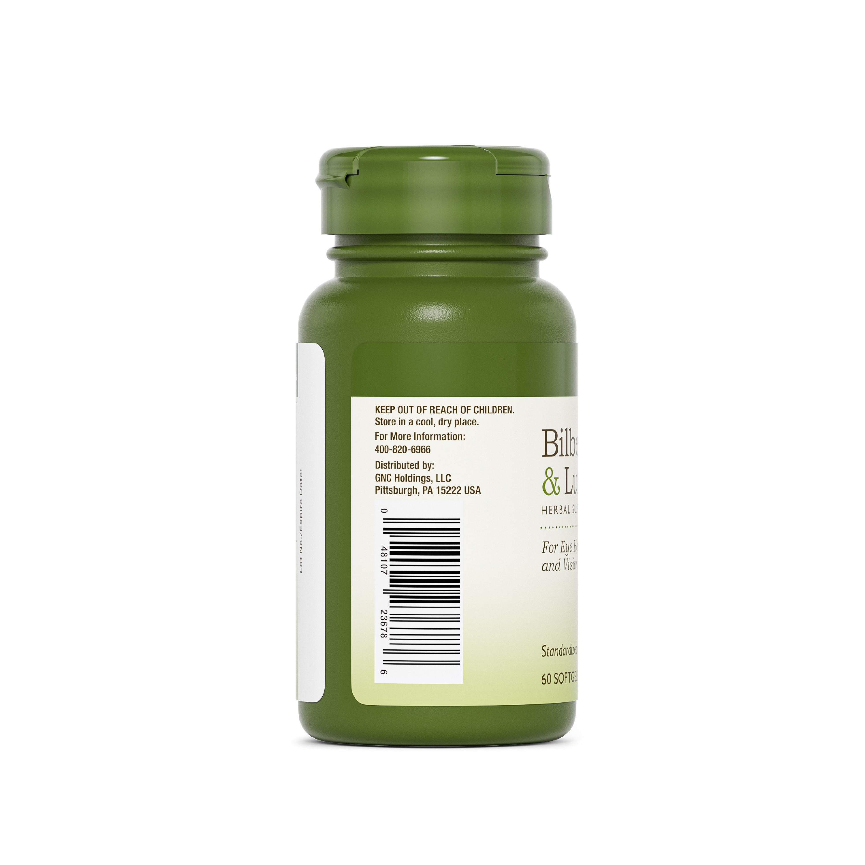 Bilberry Extract Plus Lutein - 60 Softgels (60 servings)